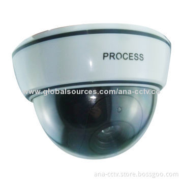 Dummy dome camera, transparent plastic cover, dome rotation 360L/R rotation/Camera angle fixed 4
